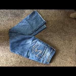 Women’s silver jeans